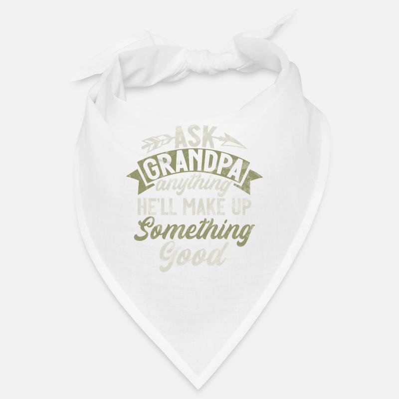 Großvater Großelternteil Großeleltern - Bandana - Weiß