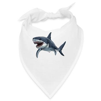 Haie Hai - Bandana - Weiß - Vorne