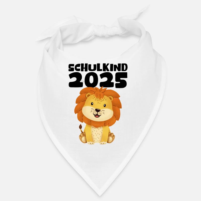 Schulkind 2025 Junge Mädchen Einschulung 2025 Deko - Bandana - Weiß