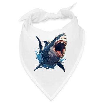 Haie Hai - Bandana - Weiß - Vorne