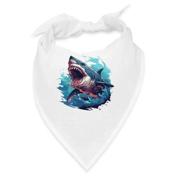 Haie Hai - Bandana - Weiß - Vorne