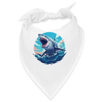 Haie Hai - Bandana - Weiß - Vorne