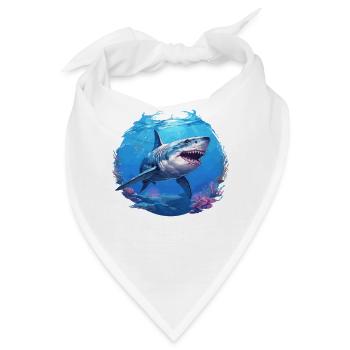 Haie Hai - Bandana - Weiß - Vorne
