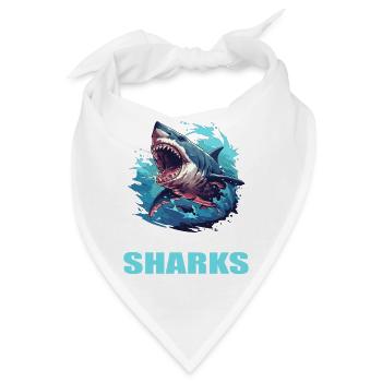 Haie Hai - Bandana - Weiß - Vorne