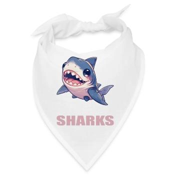 Haie Hai - Bandana - Weiß - Vorne