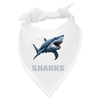 Haie Hai - Bandana - Weiß - Vorne