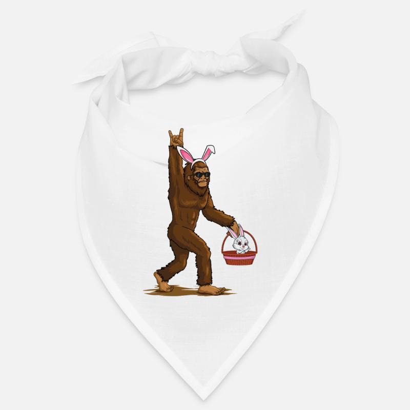 Funny Bigfoot With Easter Bunny Easter Fun Bandana