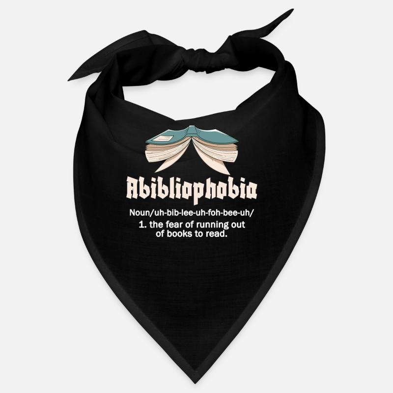 Abibliophobia Bookworm Livres de lecture Bandana