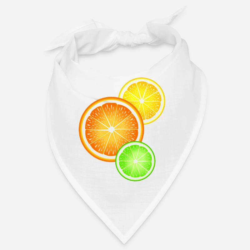 Agrumes Orange Citron Citron Lime Bandana