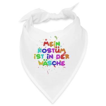 Mein Kostüm ist in der Wäsche - Bandana - Weiß - Vorne