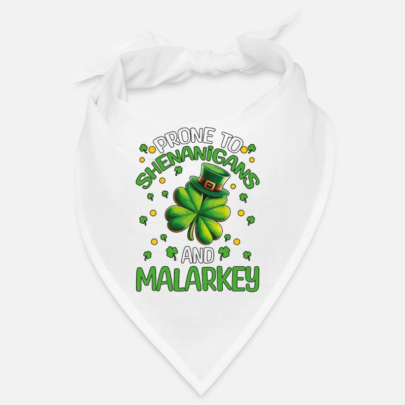 St Patrick's Day Shenanigans Malarkey Shamrock Bandana
