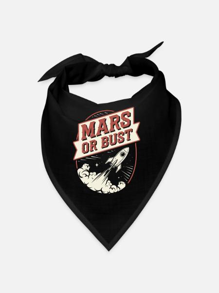 Astrobiology Space Exploration Extraterrestrial - Bandana - Schwarz - Vorne