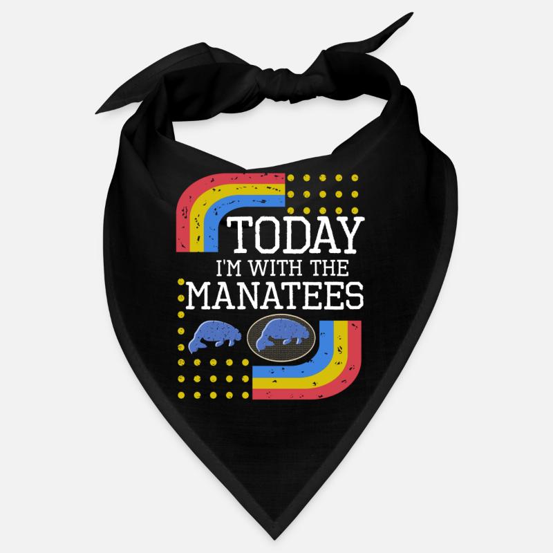 Vintage Slogan MANATEES Bandana
