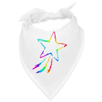 Sternschnuppe - Bandana - Weiß - Vorne