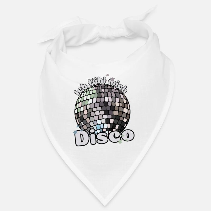 Ich fühl mich Disco! Diskothek Discokugel Spruch Bandana