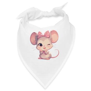Mäuse Maus - Bandana - Weiß - Vorne