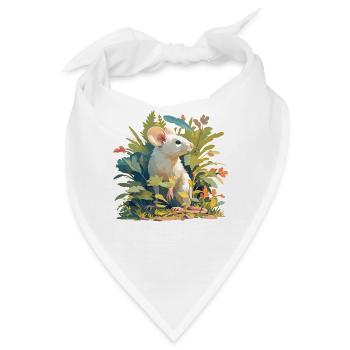 Mäuse Maus - Bandana - Weiß - Vorne