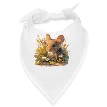 Mäuse Maus - Bandana - Weiß - Vorne