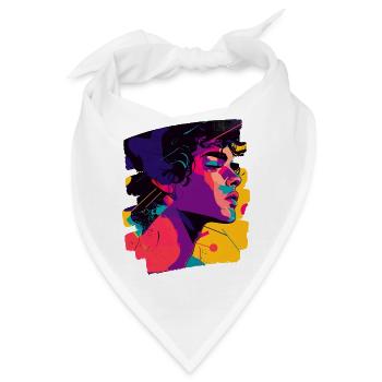 80s - Bandana - Weiß - Vorne