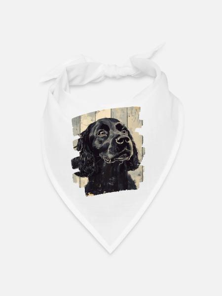 Cocker Spaniel - Bandana Dreieckstuch - Weiß