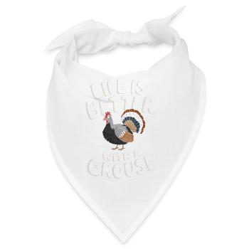 Auerhahn - Bandana - Weiß - Vorne