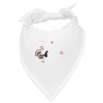 Auerhahn - Bandana - Weiß - Vorne