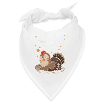 Auerhahn - Bandana - Weiß - Vorne