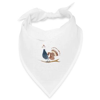 Auerhahn - Bandana - Weiß - Vorne