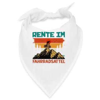 Radfahrer RENTE IM FAHRRADSATTEL Radeln Lustig - Bandana - Weiß - Vorne