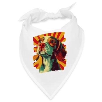Beagle - Bandana - Weiß - Vorne