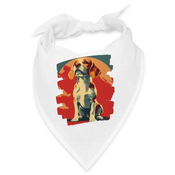Beagle - Bandana - Weiß - Vorne