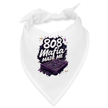 Music Produzent 808 Bass Hip-hop Beatmaker - Bandana Dreieckstuch - Weiß - Vorne