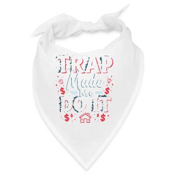 Music Produzent 808 Bass Hip-hop Beatmaker - Bandana Dreieckstuch - Weiß - Vorne