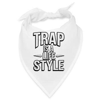 Produzent 808 Bass Hip-hop Beatmaker - Bandana Dreieckstuch - Weiß - Vorne