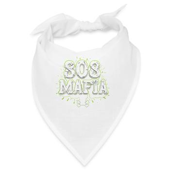Music Produzent 808 Bass Hip-hop Beatmaker - Bandana Dreieckstuch - Weiß - Vorne