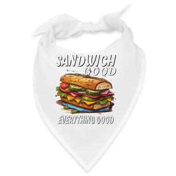 SANDWICH GOOD EVERYTHING GOOD - Bandana - Weiß - Vorne