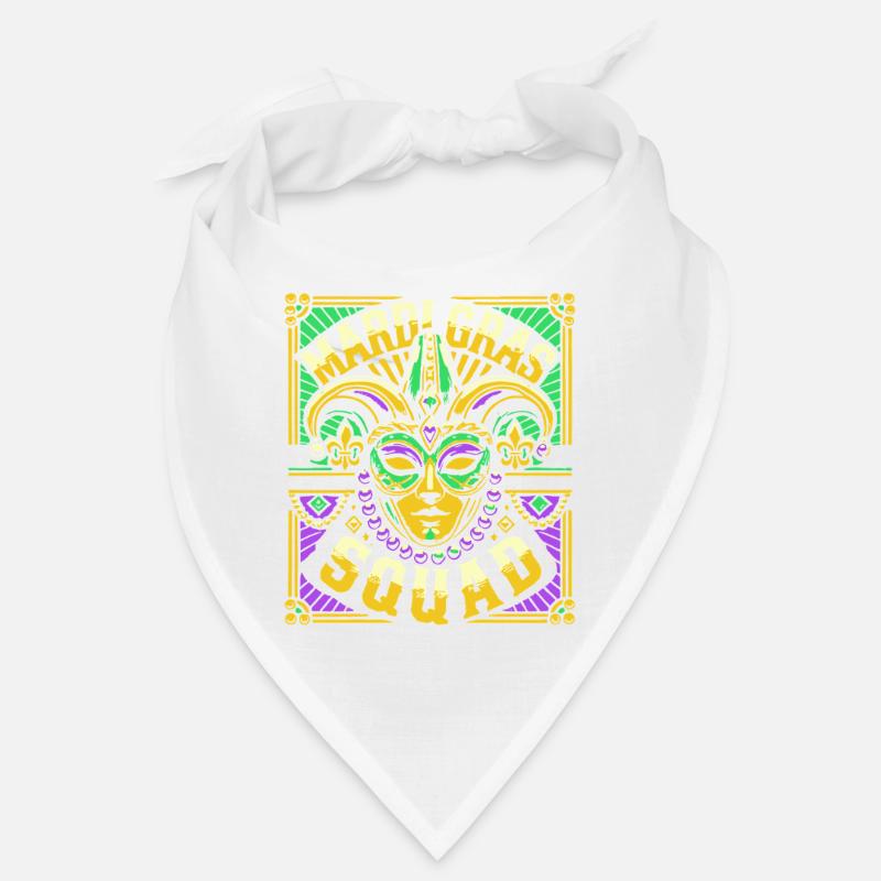Mardi Gras Squad Mask Carnaval Célébration Bandana