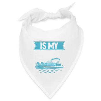 Bootfahren ist mein Cardio-Paddelboot - Bandana - Weiß - Vorne