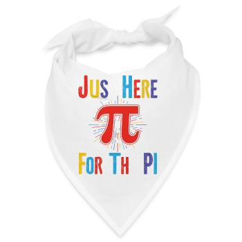 Einfach Wegen Pi Hier Pi Tag Spaß - Bandana - Weiß - Vorne