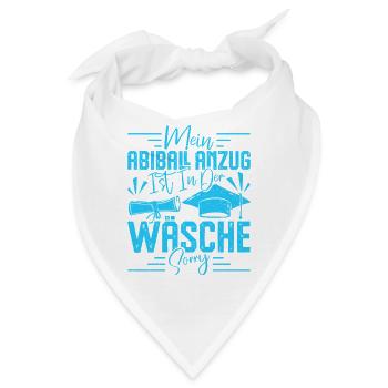Abitur MEIN ABIBALL ANZUG IST IN DER WÄSCHE Lustig - Bandana - Weiß - Vorne