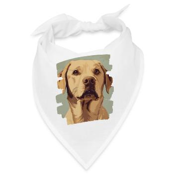 Labrador - Bandana - Weiß - Vorne