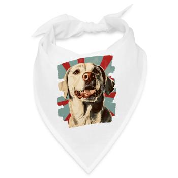 Labrador - Bandana - Weiß - Vorne