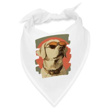 Labrador - Bandana - Weiß - Vorne