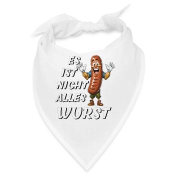 ES IST NICHT ALLES WURST - Bandana - Weiß - Vorne