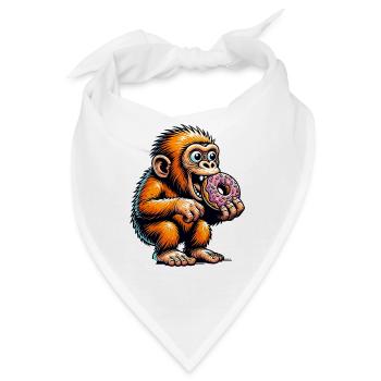 Neandertaler Donut - Bandana - Weiß - Vorne