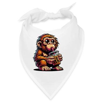 Neandertaler Bubble Tea - Bandana - Weiß - Vorne