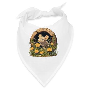 Mäuse Maus - Bandana - Weiß - Vorne