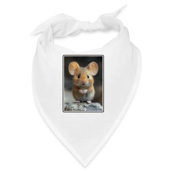 Mäuse Maus - Bandana - Weiß - Vorne