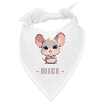 Mäuse Maus - Bandana - Weiß - Vorne