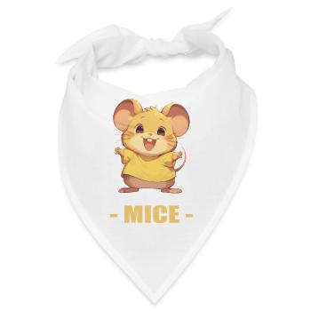 Mäuse Maus - Bandana - Weiß - Vorne